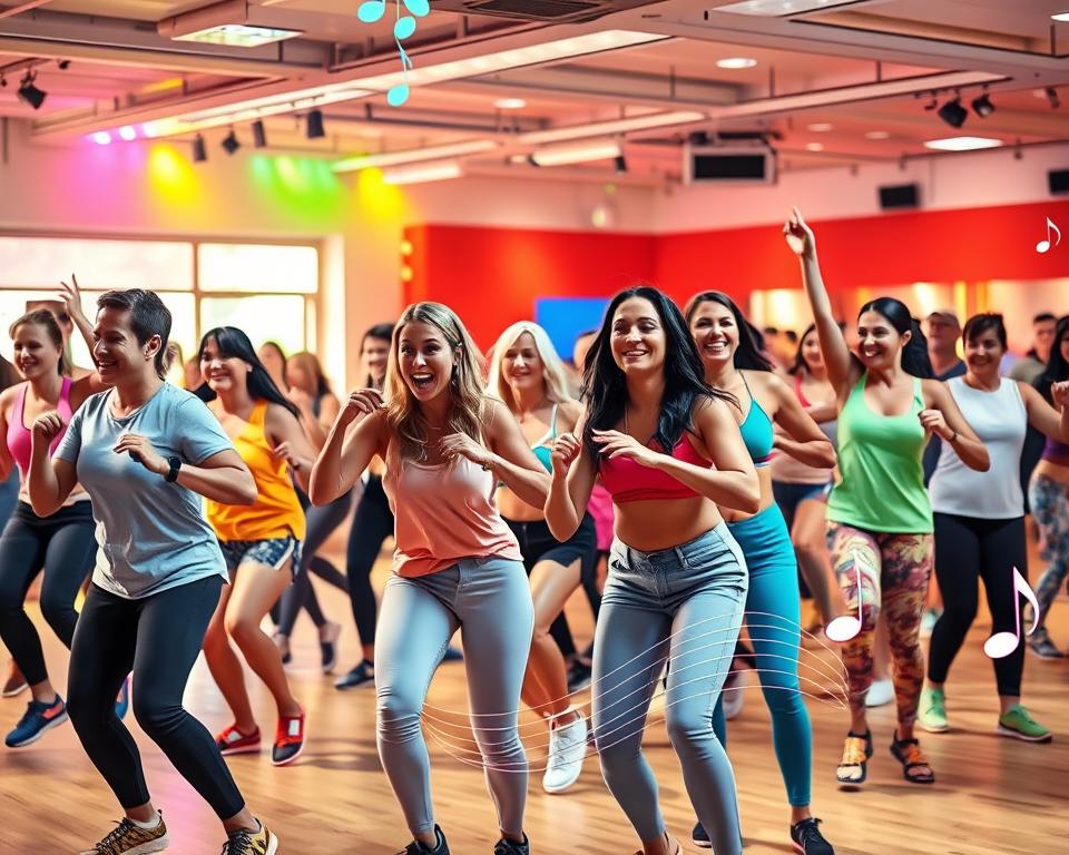 exercício de zumba