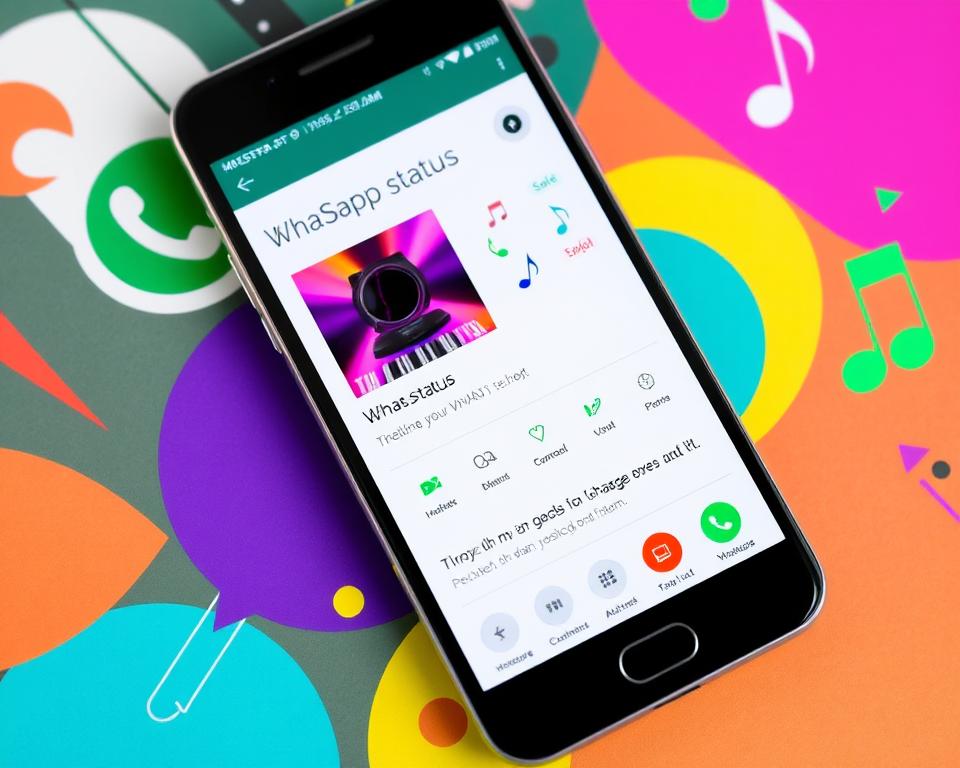 adicionar música ao status whatsapp