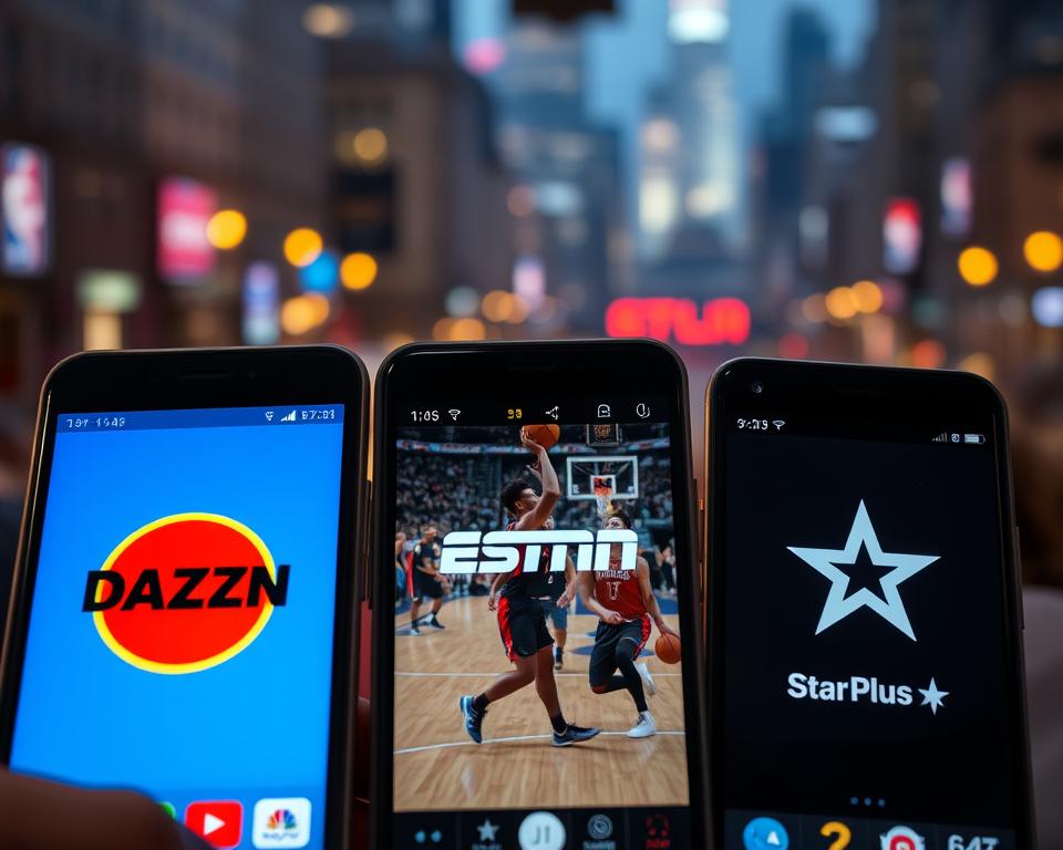 Aplicativos de streaming NBA