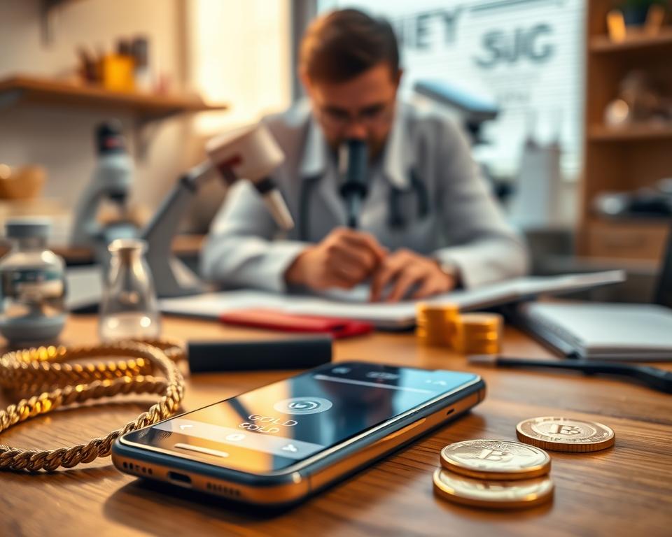 tecnologia para detectar ouro em smartphone tecnologia para detectar ouro em smartphone