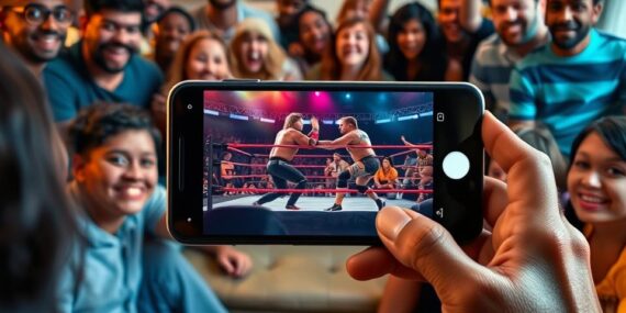 WWE pelo celular de graça veja os melhores confrontos todos os dias!