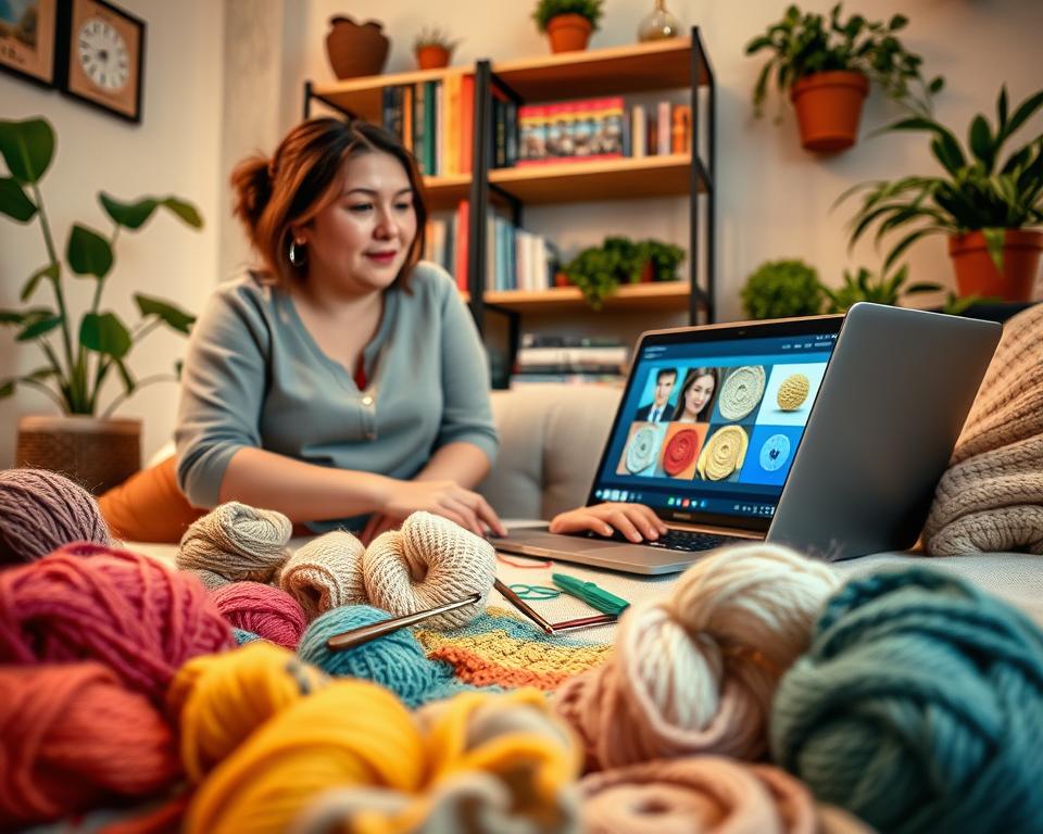 tutoriais de crochê em vídeo