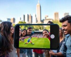 A emoção do futebol em tempo real