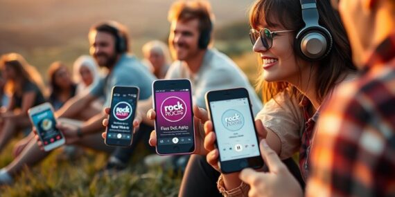 Ouça os clássicos do rock 24 horas por dia de graça!