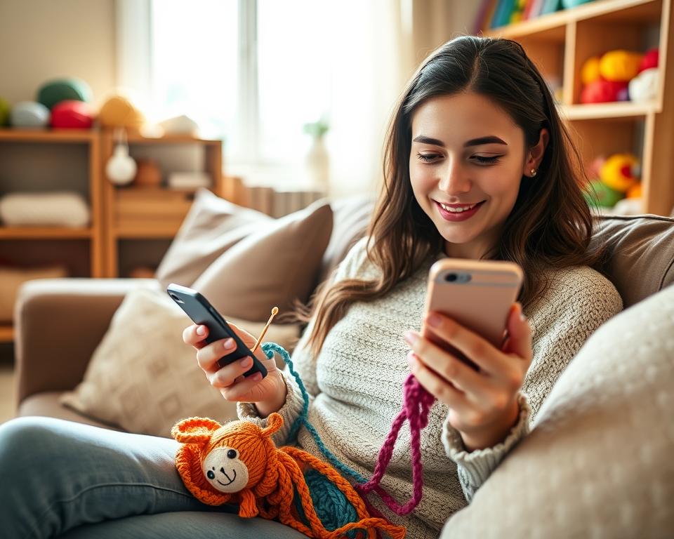 aprender crochê no celular com aplicativo