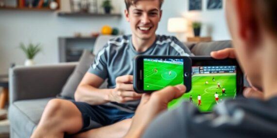Jogo de futebol no seu celular! Assista grátis!