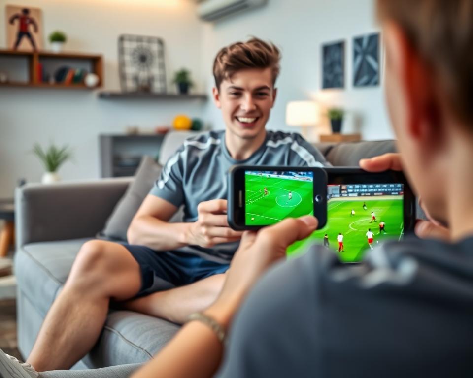 Jogo de futebol no seu celular! Assista grátis!