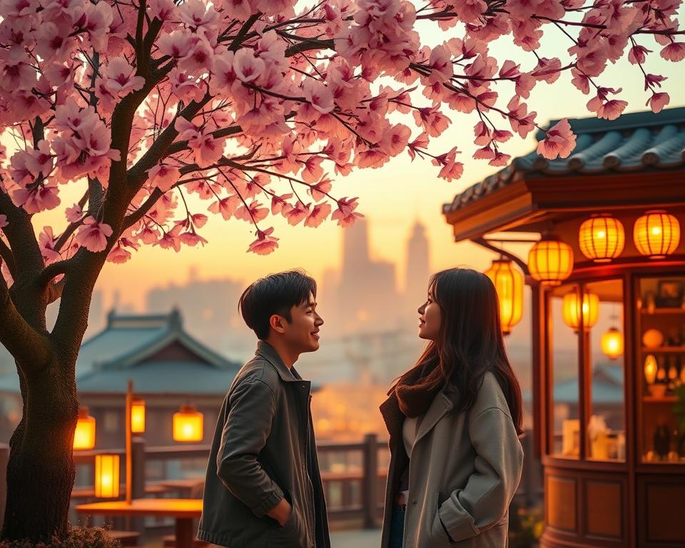 Cenas de k-drama e séries asiáticas populares
